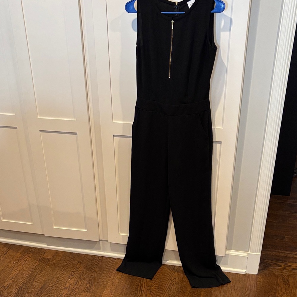CAbi Black Zip-Front Jumpsuit
